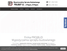 Tablet Screenshot of projbudsc.pl